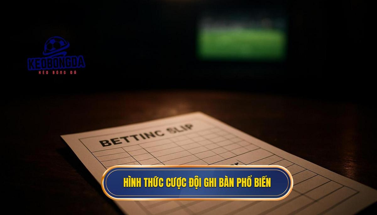 Các hình thức phổ biến trong hệ thống kèo cược đội ghi bàn