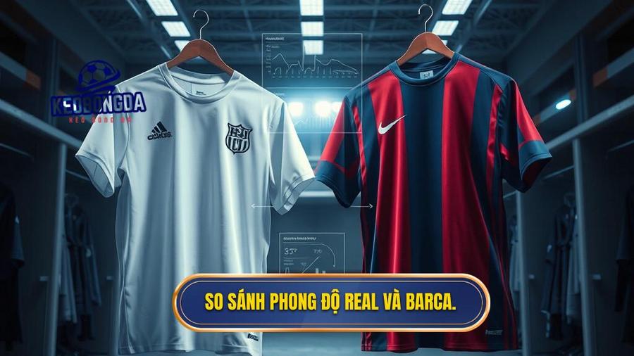 Soi kèo Real Madrid vs Barca: Cuộc Đấu Sinh Tử Khẳng Định Vị Thế Nhà Vua 1 So sánh phong độ Real và Barca.
