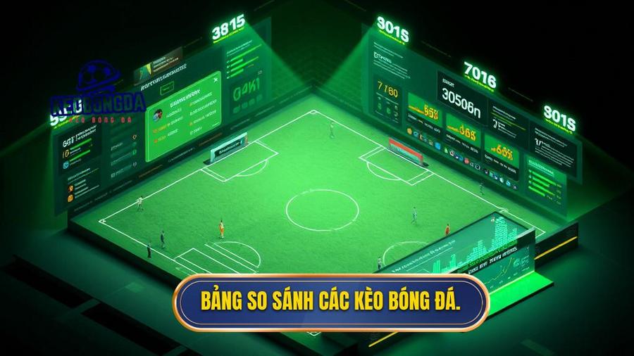 Bảng so sánh các hình thức đặt kèo bóng đá ăn tiền
