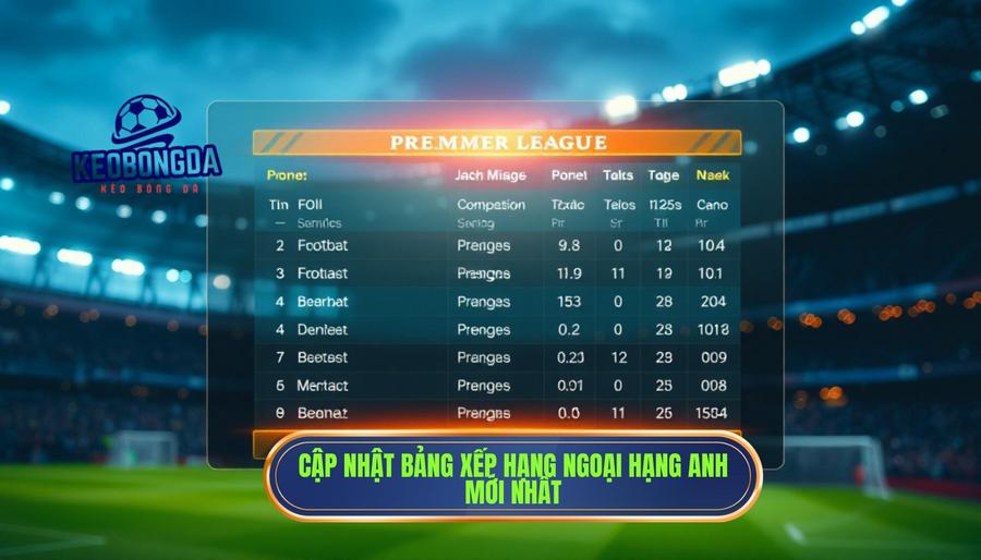 Bảng xếp hạng Ngoại hạng Anh hôm nay: Toàn cảnh cuộc đua nghẹt thở tại xứ sở sương mù 1 Tầm quan trọng của việc cập nhật Bảng xếp hạng Ngoại hạng Anh hôm nay